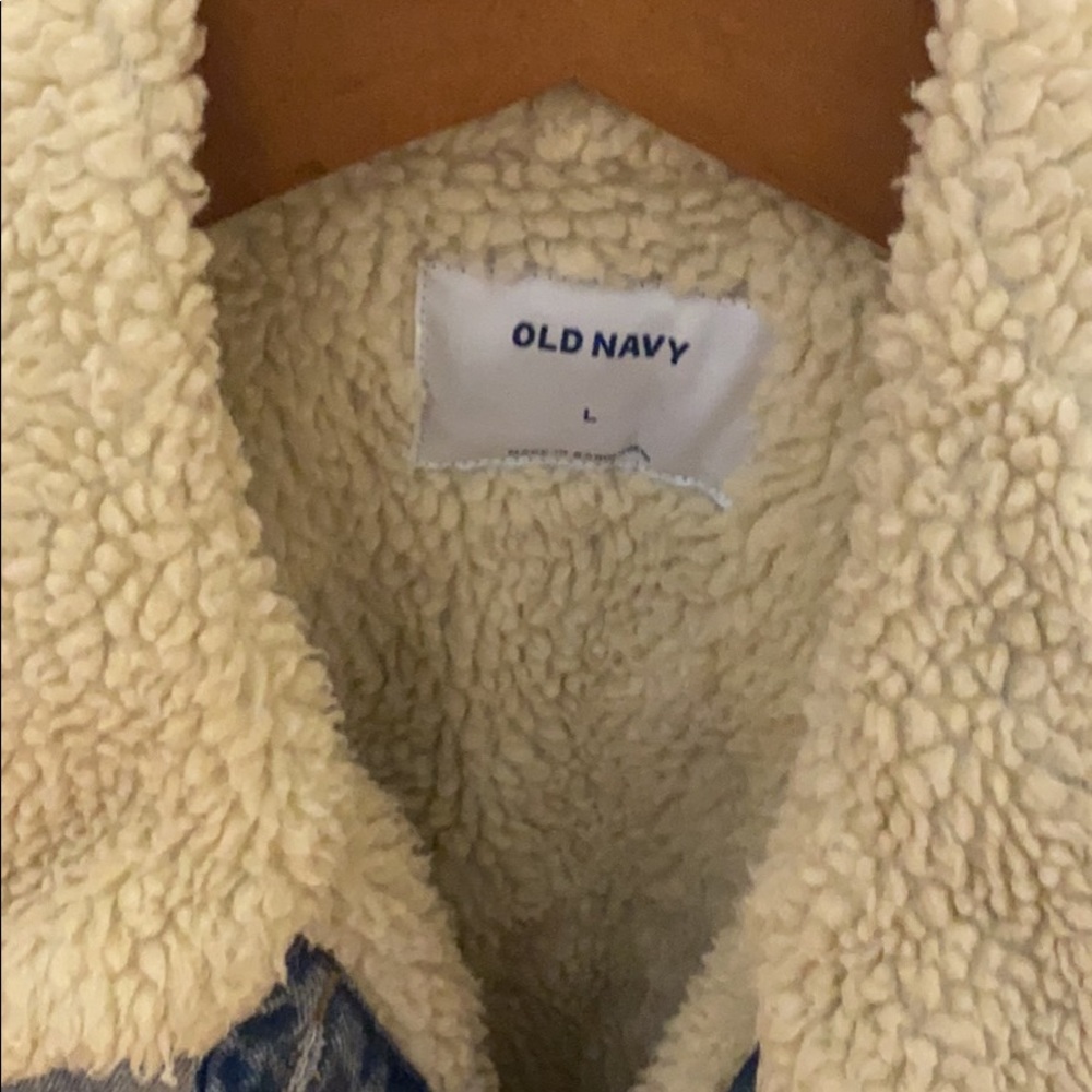 Old Navy Jean Coat with Wool Lining